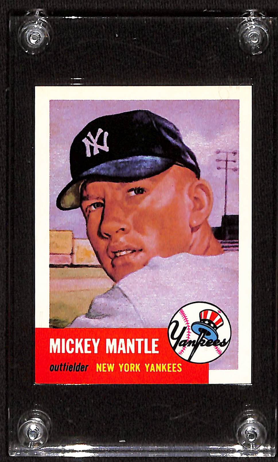 FIINR Baseball Card 1953 Topps Mickey Mantle Baseball Player Card #82 - Mint Condition - Very Very Very Rare