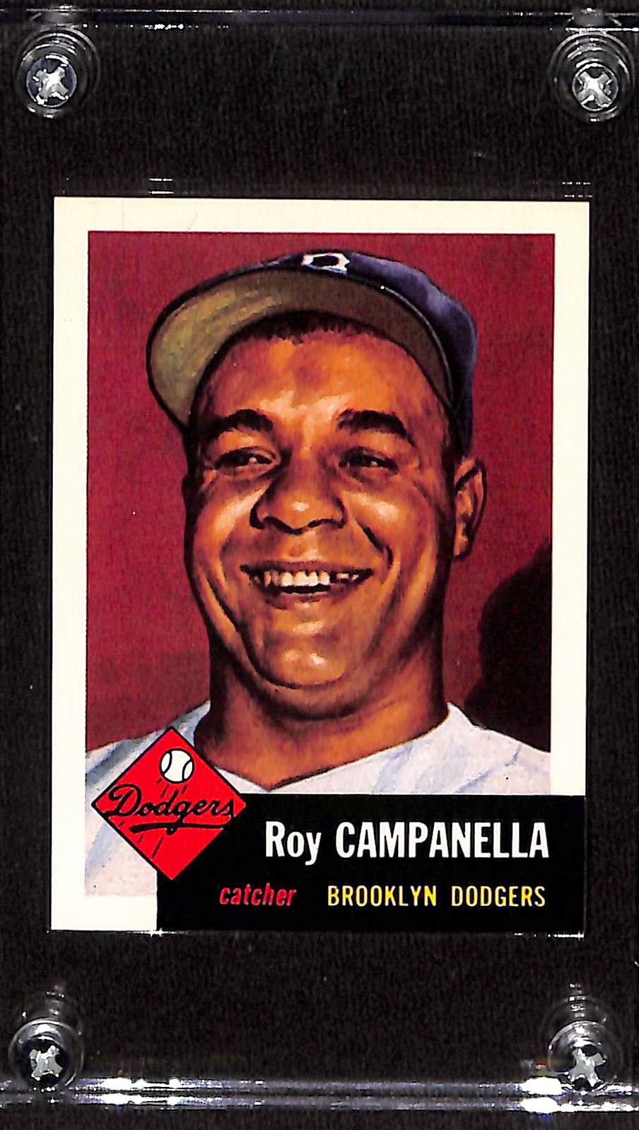 FIINR Baseball Card 1953 Topps Roy Campanella Baseball Card Brooklyn Dodgers Card #27 - Pristine - Mint Condition