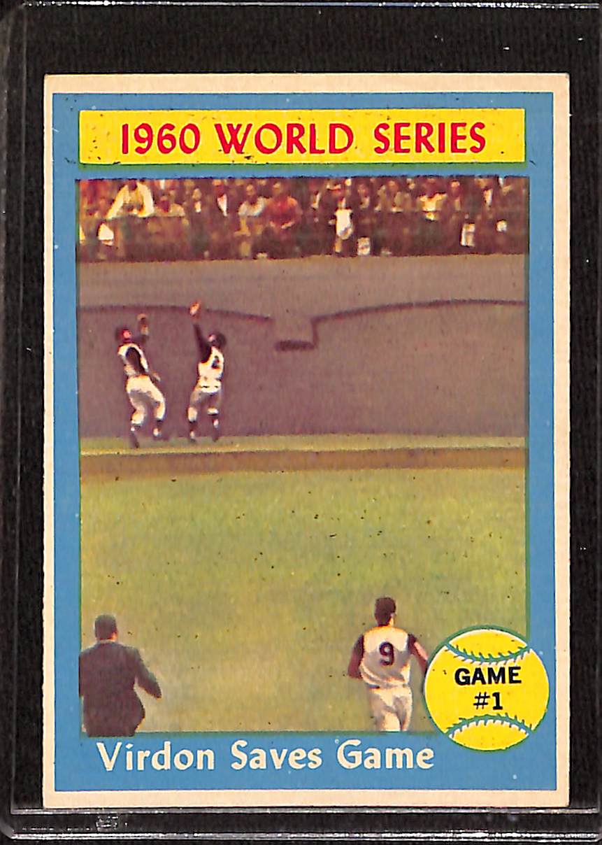 FIINR Baseball Card 1960 Topps World Series Game 1 Vintage Baseball Card Between The Pittsburgh Pirates and NY Yankees #306 - Mint Condition