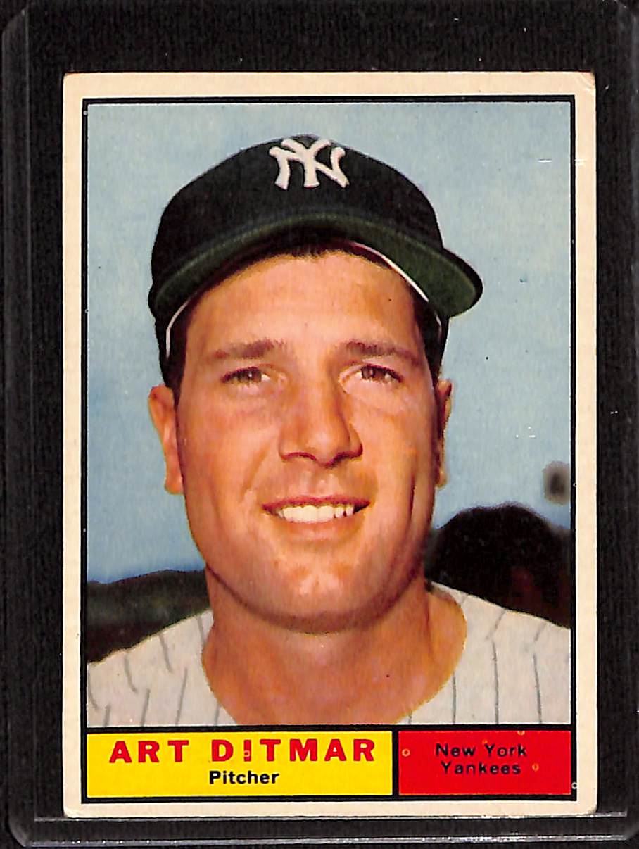 FIINR Baseball Card 1961 Topps Art Ditmar Vintage Baseball Card #510 - Mint Condition
