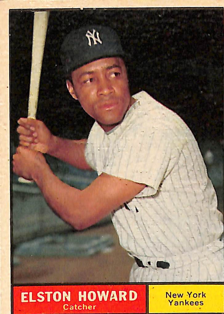 FIINR Baseball Card 1961 Topps Elston Howard Vintage Baseball Card #495 - Mint Condition