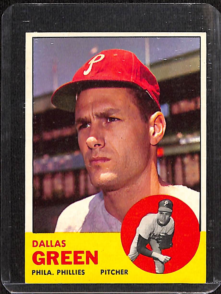 FIINR Baseball Card 1963 Dallas Green Vintage Baseball Card #91 - Mint Condition