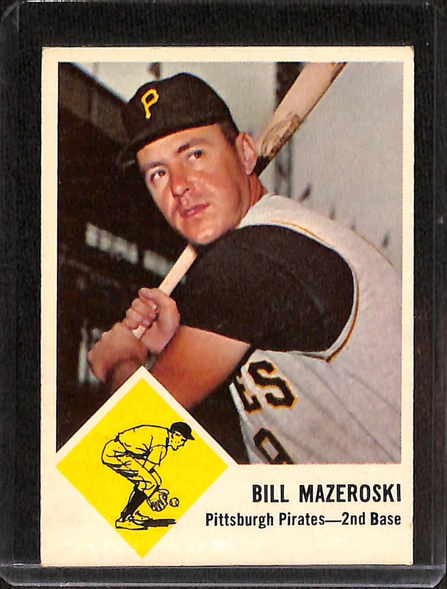FIINR Baseball Card 1963 Fleer Bill Mazeroski Vintage Baseball Card #59 - Mint Condition