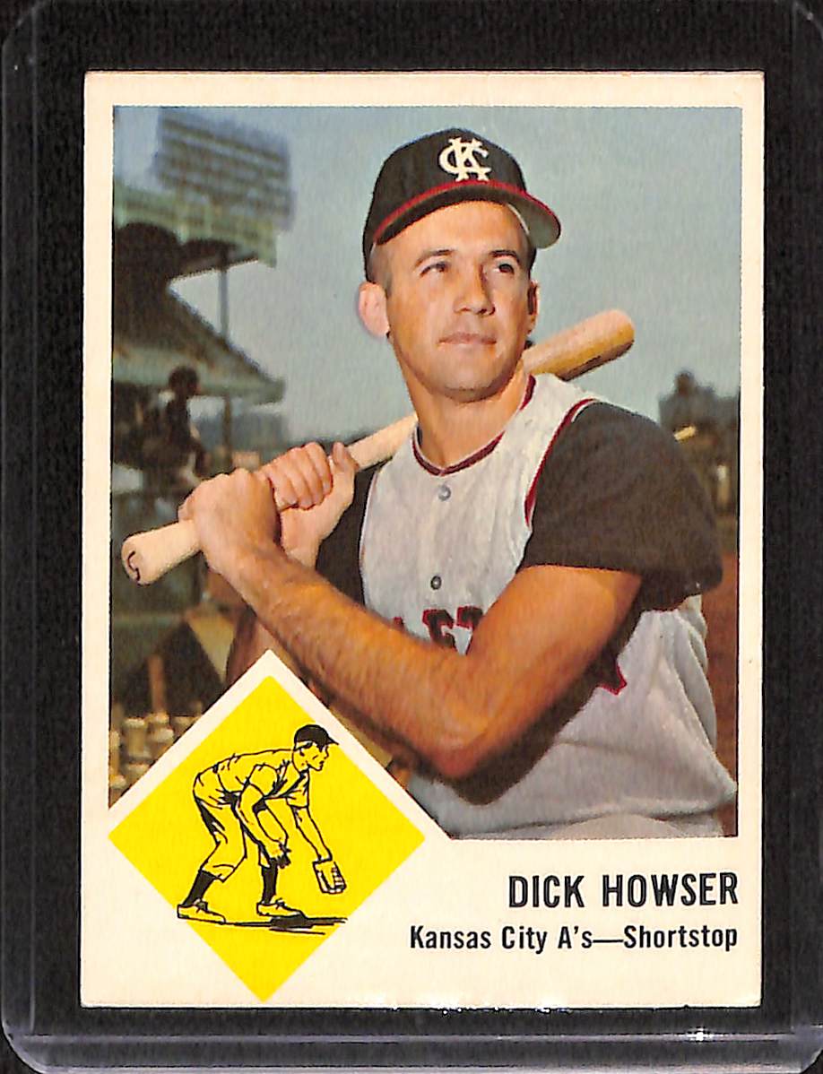 FIINR Baseball Card 1963 Fleer Dick Howser Vintage Baseball Card #15 - Mint Condition