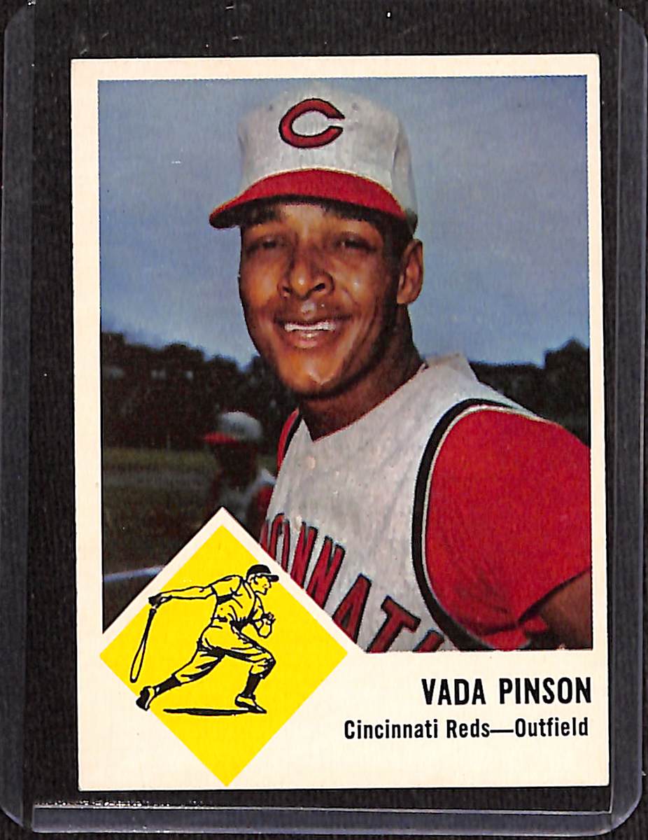 FIINR Baseball Card 1963 Fleer Vada Pinson Vintage Baseball Card #34 - Mint Condition