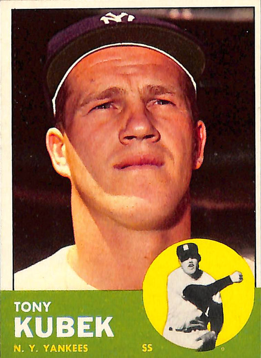 FIINR Baseball Card 1963 Topps Tony Kubek Vintage Baseball Card #20 - Pristine - Mint Condition