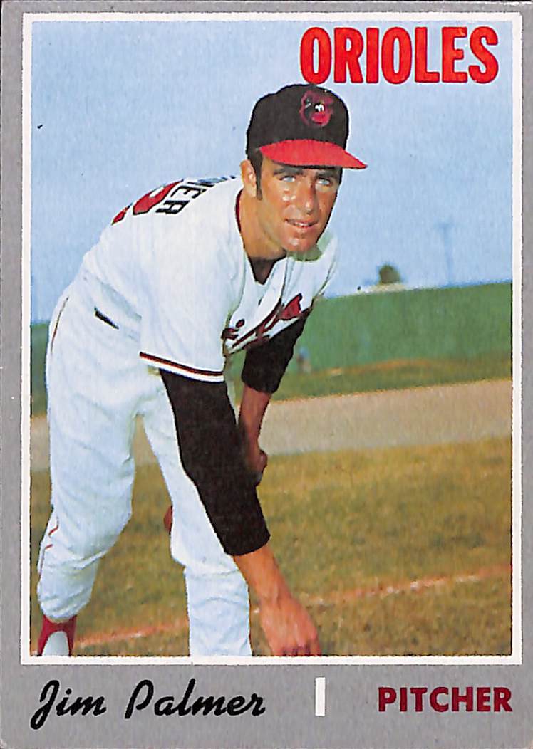 FIINR Baseball Card 1970 Topps Jim Palmer Vintage MLB Baseball Card #449 - Mint Condition