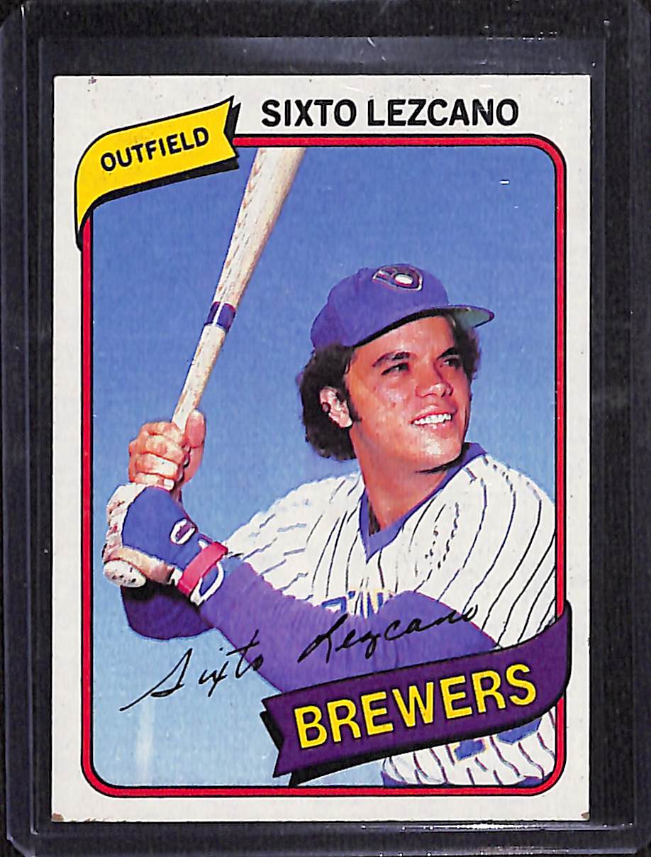FIINR Baseball Card 1980 Topps Sixto Lezcano Vintage Baseball Card #215 - Great Condition