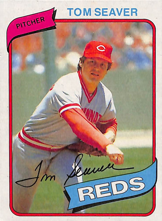 FIINR Baseball Card 1980 Topps Tom Seaver Baseball Card #500 - Mint Condition