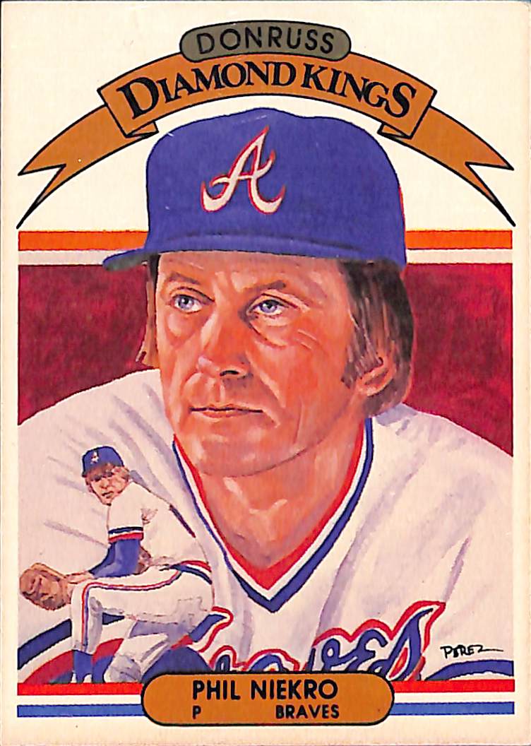FIINR Baseball Card 1982 Donruss Phil Niekro Vintage MLB Baseball Card #10 - Mint Condition