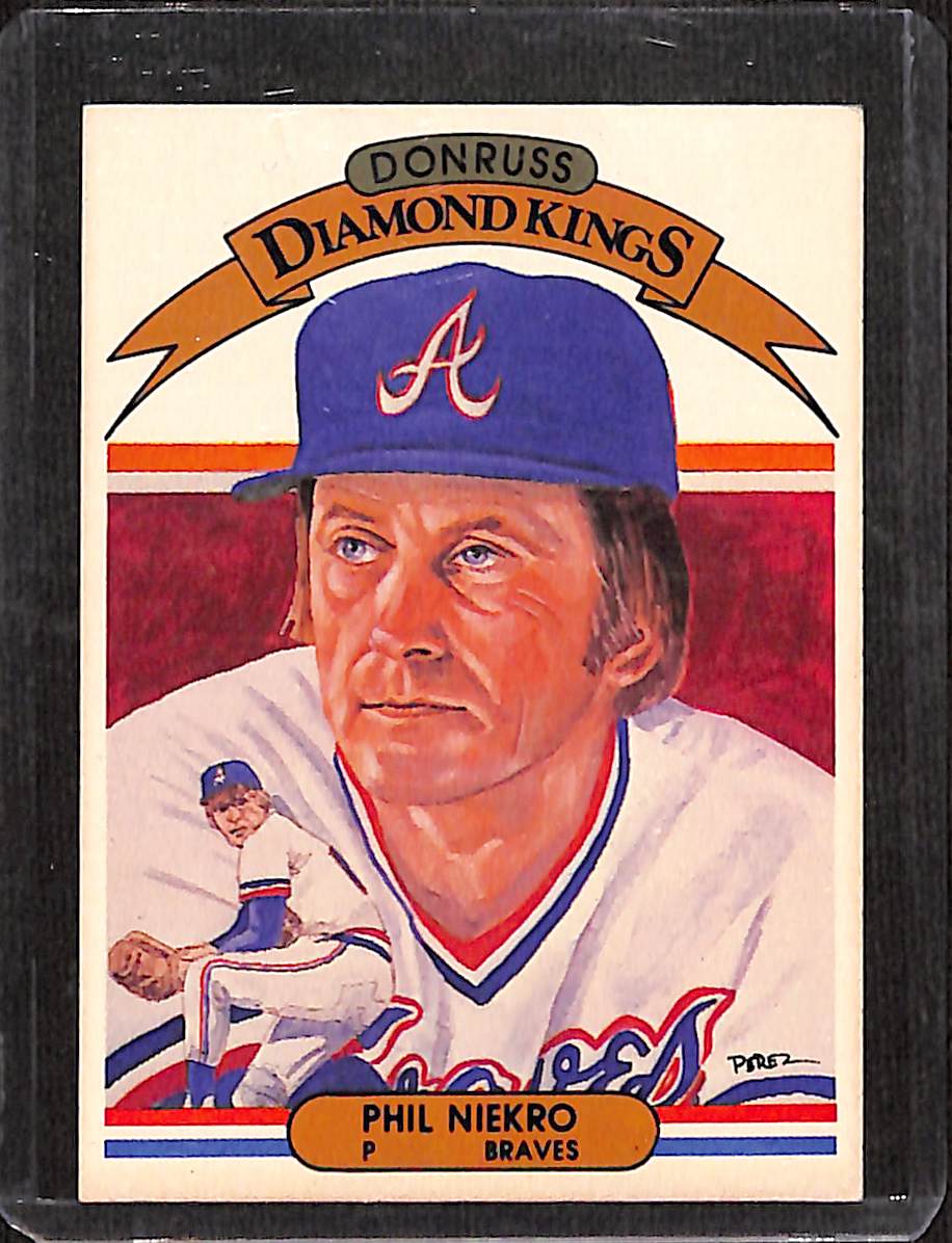FIINR Baseball Card 1982 Donruss Phil Niekro Vintage MLB Baseball Card #10 - Mint Condition