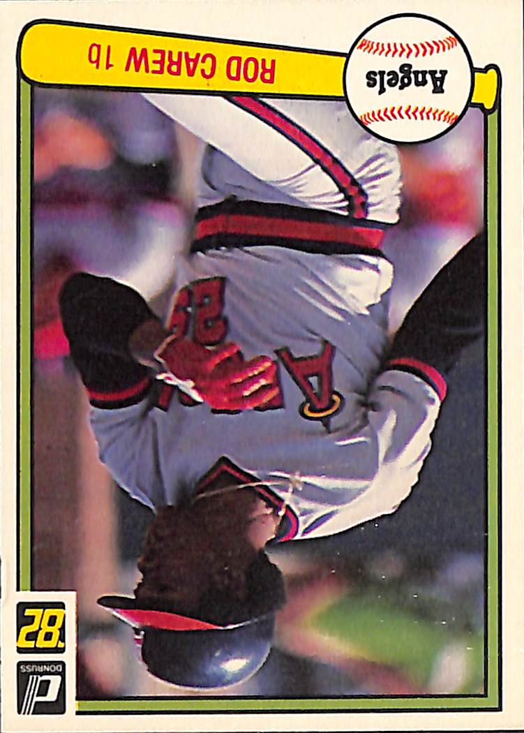 FIINR Baseball Card 1982 Donruss Rod Carew Vintage MLB Baseball Card #216 - Mint Condition