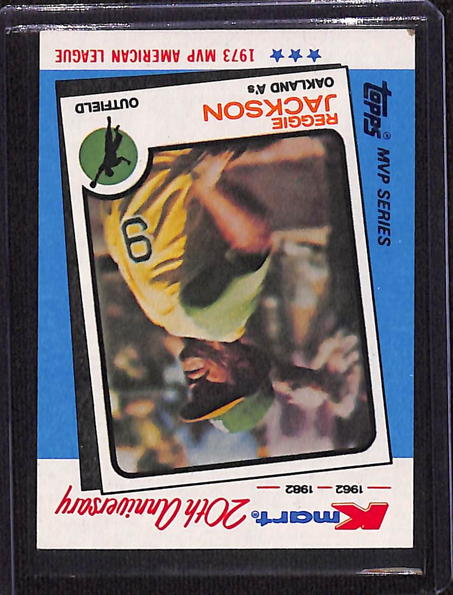 FIINR Baseball Card 1982 Topps Kmart Reggie Jackson Vintage Baseball Card #23 - Great Condition