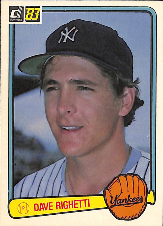 FIINR Baseball Card 1983 Donruss Dave Righetti Vintage MLB Baseball Card #199 - Mint Condition