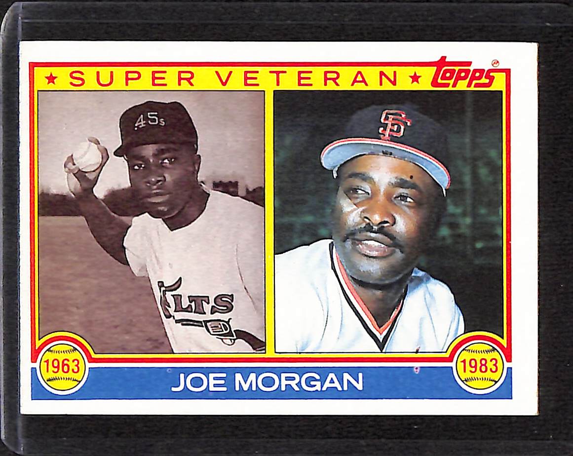FIINR Baseball Card 1983 Topps Joe Morgan Super Veteran Vintage Baseball Card #604 - Mint Condition