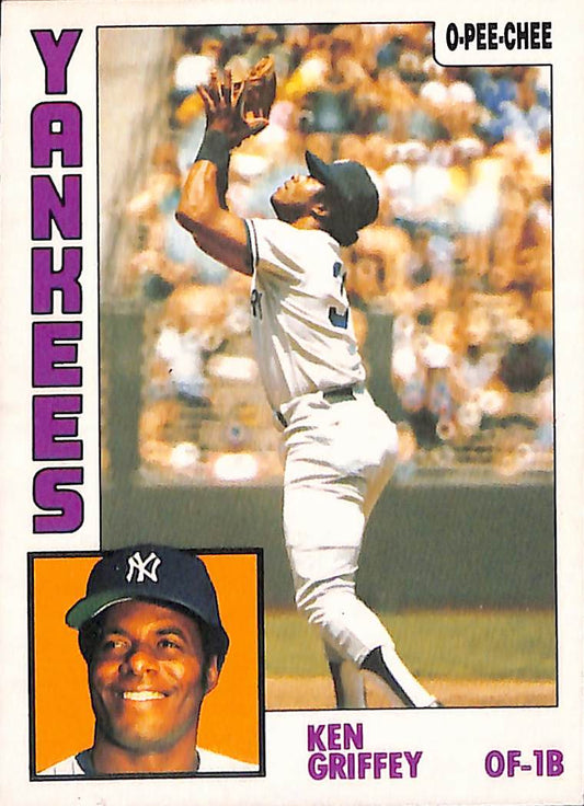 FIINR Baseball Card 1984 O-Pee-Chee Ken Griffey Sr. Vintage Baseball Card #306 - Mint Condition