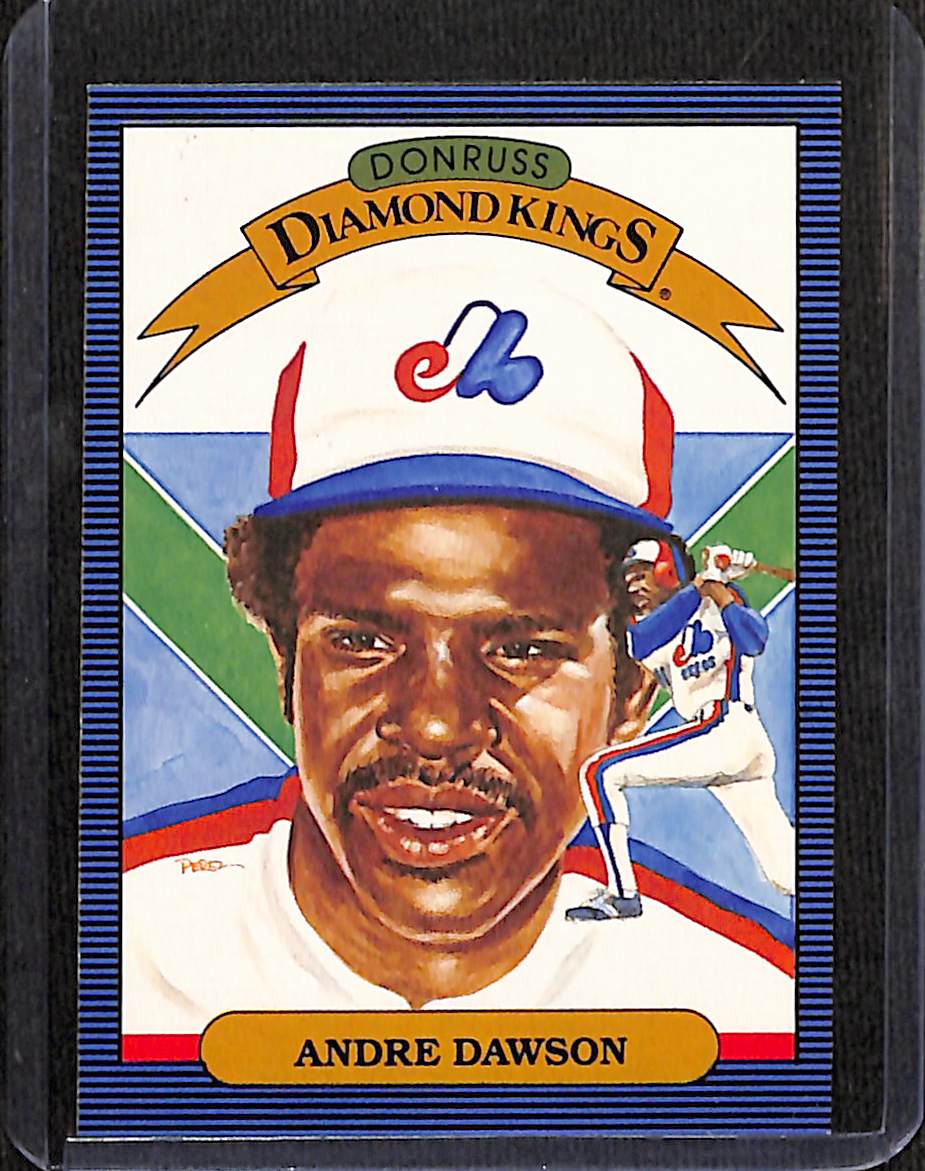 FIINR Baseball Card 1985 Donruss Diamond Kings Andre Dawson Vintage Baseball Card #25 - Mint Condition
