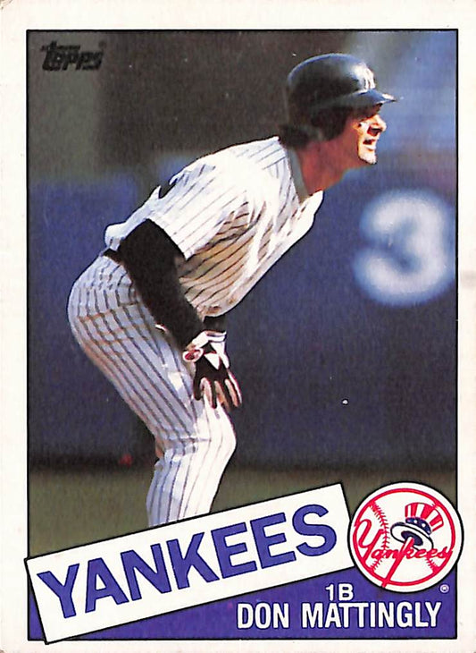 FIINR Baseball Card 1985 Topps Don Mattingly Vintage Record Breaker Baseball Card #665 - Mint Condition