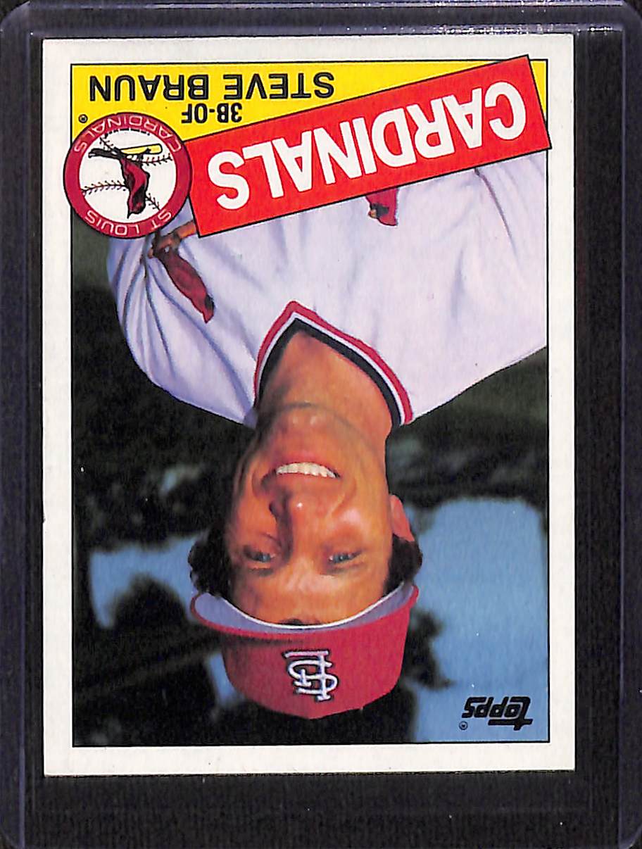 FIINR Baseball Card 1985 Topps Vintage Steve Braun Vintage Baseball Card #152 - Mint Condition