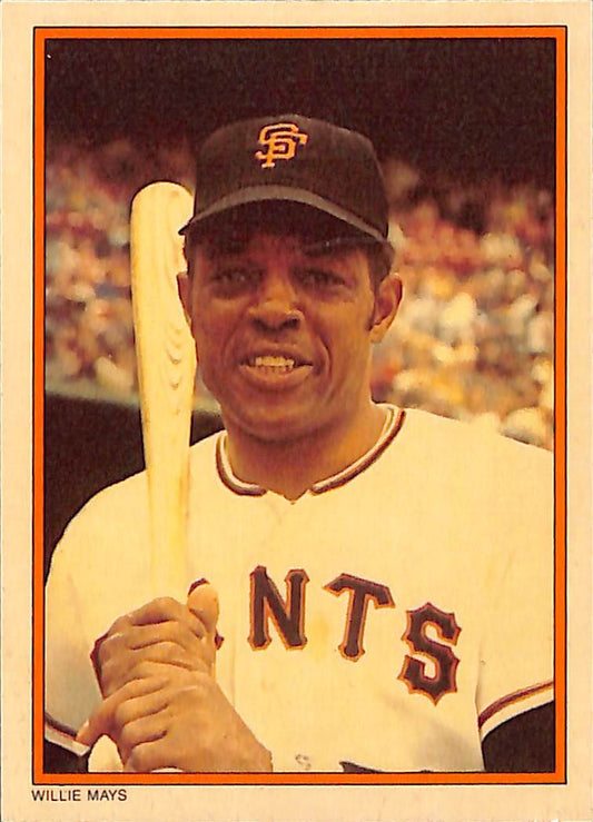 FIINR Baseball Card 1985 Topps Willy Mays Vintage Baseball Card #3 - Mint Condition