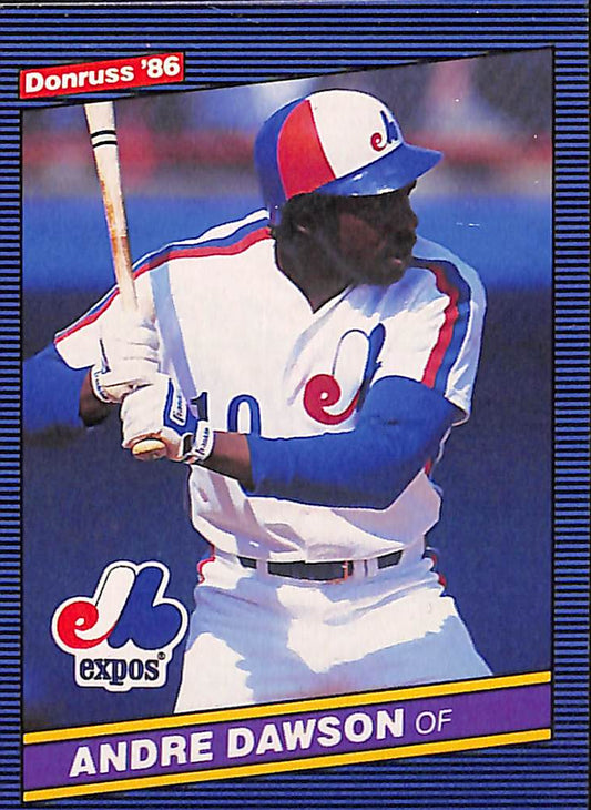 FIINR Baseball Card 1986 Donruss Andre Dawson Vintage Baseball Card #87 - Mint Condition