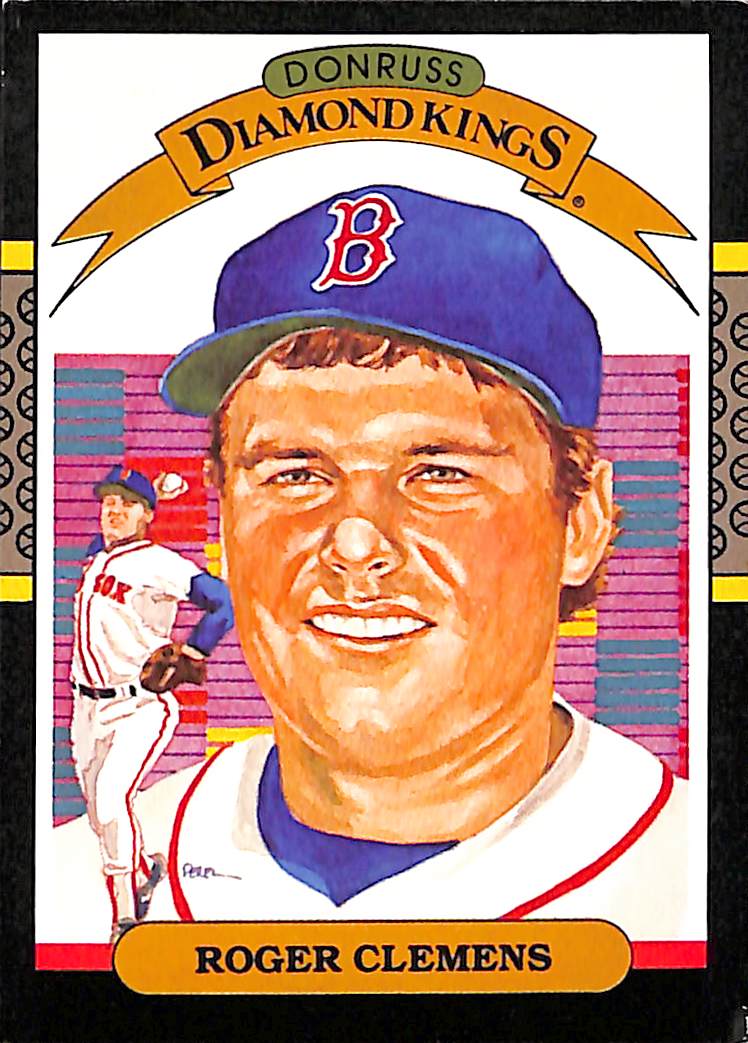 FIINR Baseball Card 1986 Donruss Diamond Kings Roger Clemens Baseball Card #2 - Mint Condition