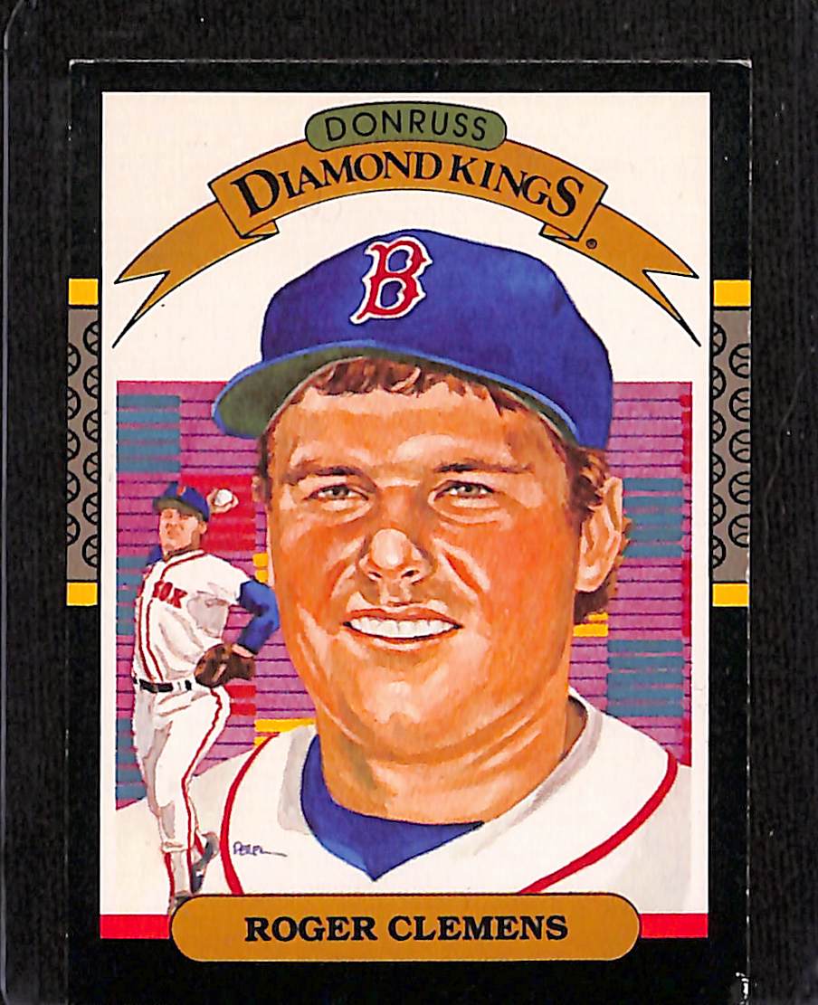 FIINR Baseball Card 1986 Donruss Diamond Kings Roger Clemens Baseball Card #2 - Mint Condition
