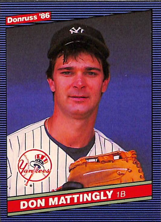 FIINR Baseball Card 1986 Donruss Don Mattingly Vintage Baseball Card #173 - Mint Condition