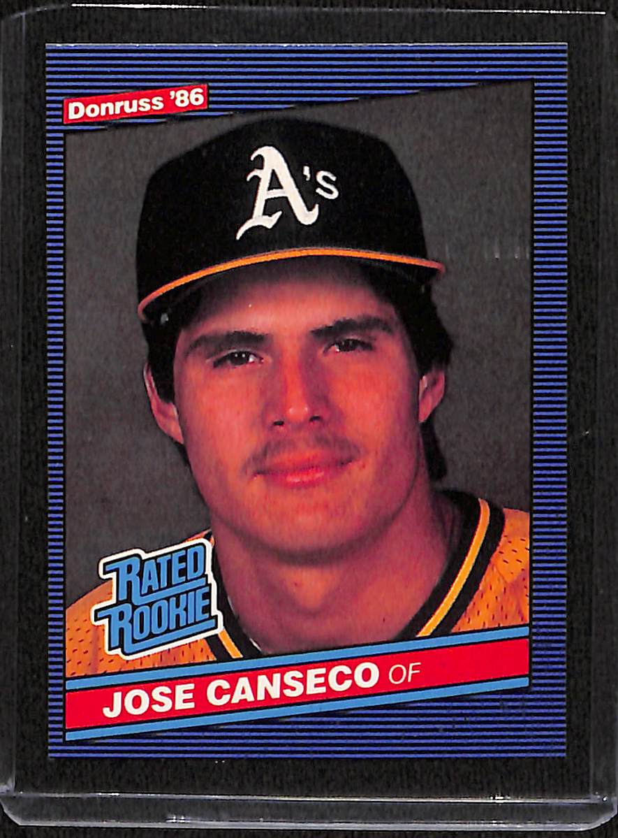 FIINR Baseball Card 1986 Donruss Jose Canseco Rookie MLB Baseball Card #39 - Rookie Cards Mint Condition
