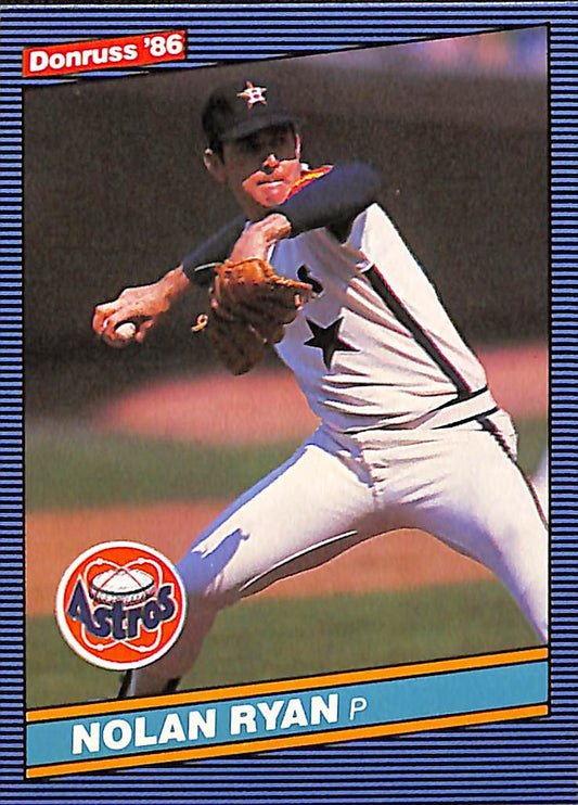 FIINR Baseball Card 1986 Donruss Nolan Ryan MLB Vintage Baseball Card #258 - Mint Condition