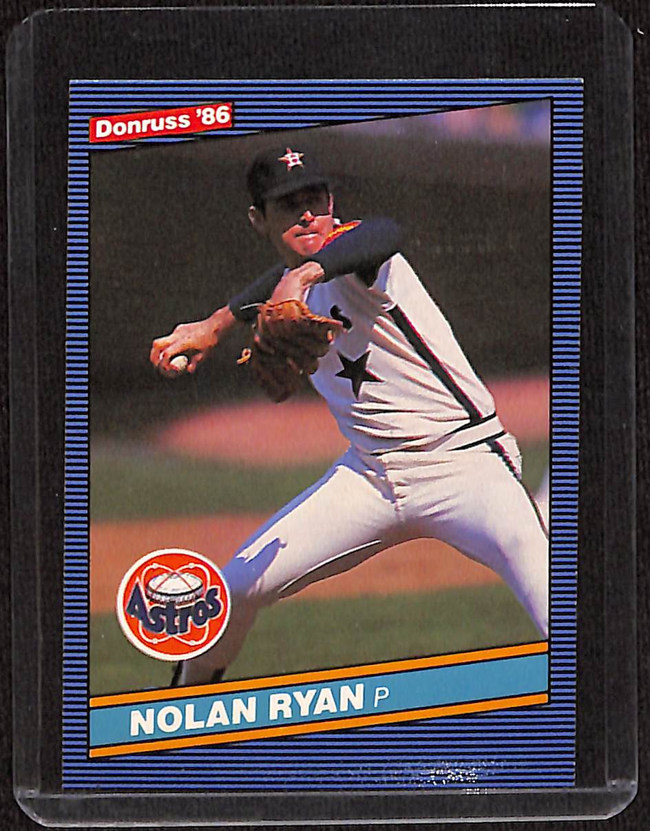 FIINR Baseball Card 1986 Donruss Nolan Ryan MLB Vintage Baseball Card #258 - Mint Condition