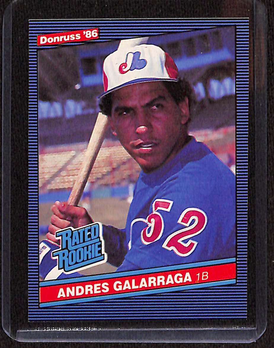 FIINR Baseball Card 1986 Donruss Rated Rookie Andres Galarraga MLB Baseball Card #33 - Rookie - Mint Condition