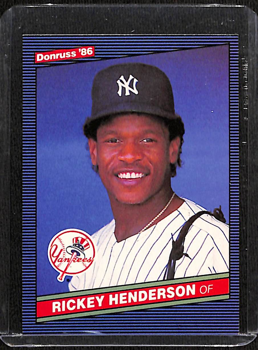 FIINR Baseball Card 1986 Donruss Rickey Henderson Vintage Baseball Card #51 - Mint Condition