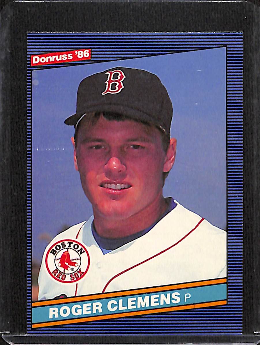 FIINR Baseball Card 1986 Donruss Roger Clemens Vintage Baseball Error Card #172 - Error Card - Mint Condition
