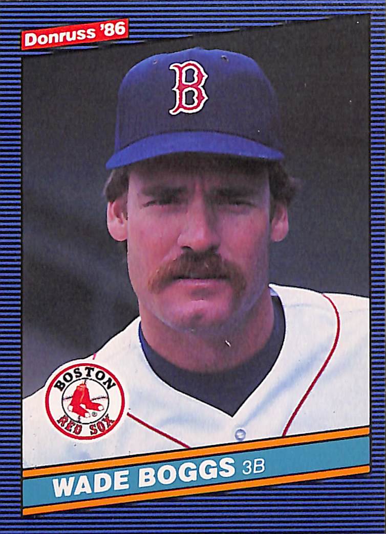 FIINR Baseball Card 1986 Donruss Wade Boggs MLB Vintage Baseball Card #371 - Mint Condition