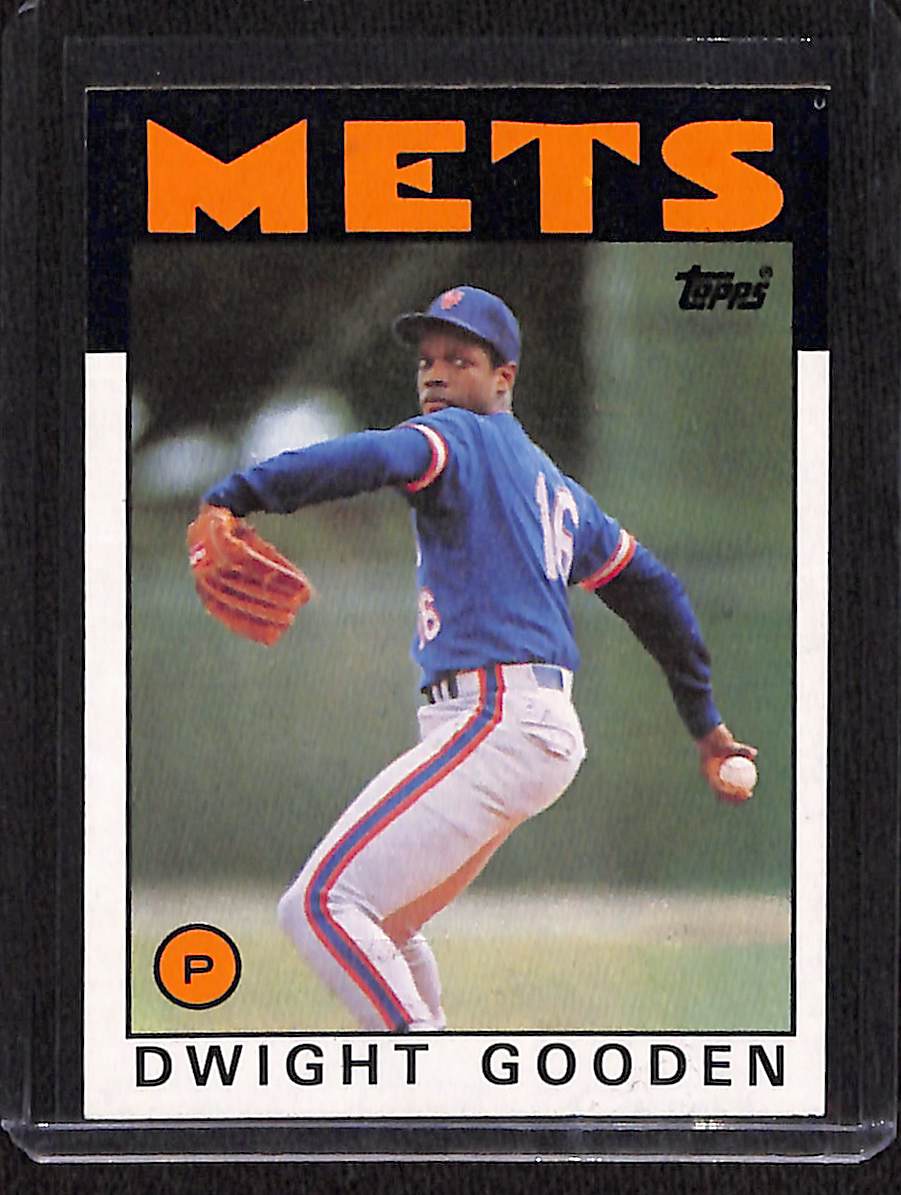 FIINR Baseball Card 1986 Topps Dwight Gooden "Doc" MLB Baseball Card #250 Vintage - Mint Condition