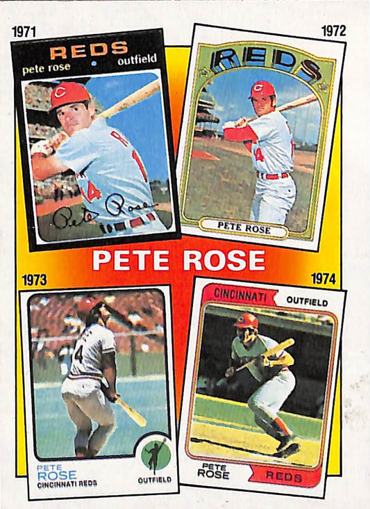 FIINR Baseball Card 1986 Topps Pete Rose Vintage Baseball Card #4 - Mint Condition
