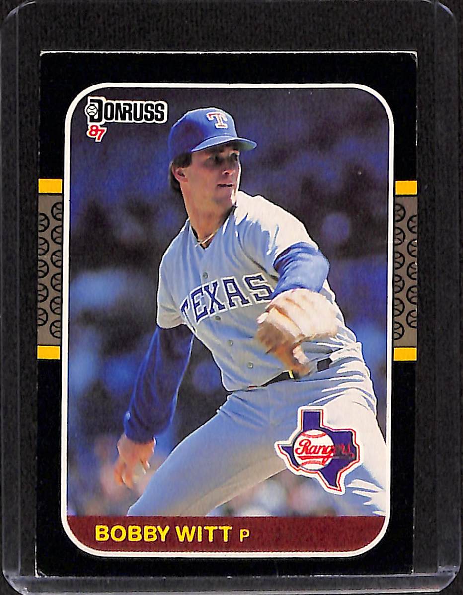 FIINR Baseball Card 1987 Donruss Bobby Witt Vintage Baseball Card #99 - Mint Condition