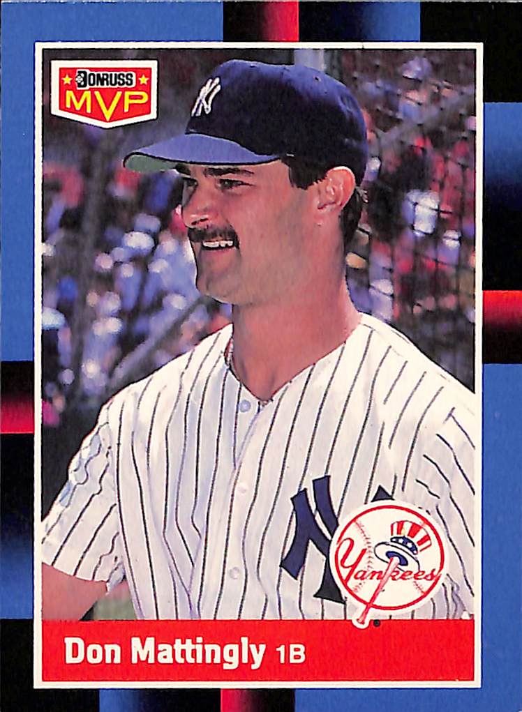 FIINR Baseball Card 1987 Donruss Don Mattingly MVP Baseball Card #BC-21 - Mint Condition