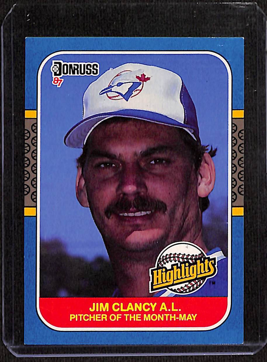 FIINR Baseball Card 1987 Donruss Jim Clancy Highlights Vintage MLB Baseball Card #11 - Mint Condition
