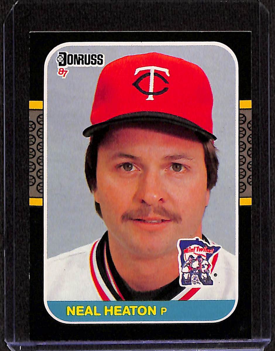 FIINR Baseball Card 1987 Donruss Neal Heaton Vintage MLB Baseball Card #615 - Mint Condition
