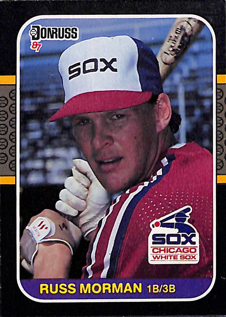 FIINR Baseball Card 1987 Donruss Russell Mormon Vintage MLB Baseball Card #306 - Mint Condition