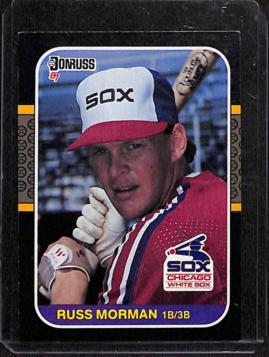 FIINR Baseball Card 1987 Donruss Russell Mormon Vintage MLB Baseball Card #306 - Mint Condition
