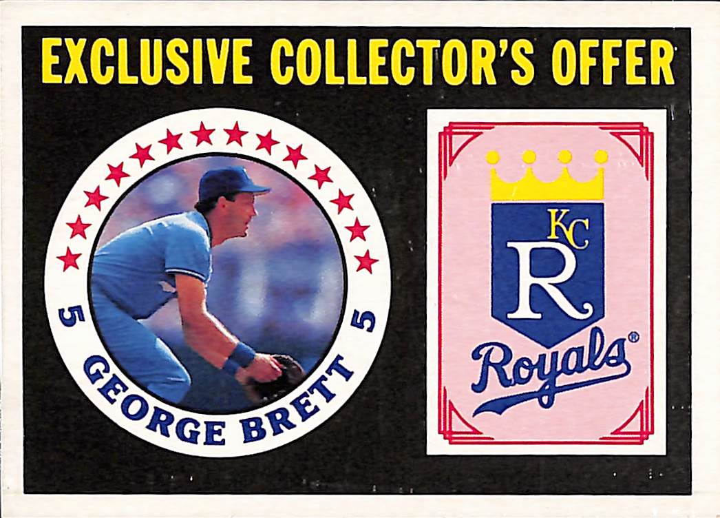FIINR Baseball Card 1987 Sportflix Exclusive Collectors George Brett Vintage Card #3 - Mint Condition