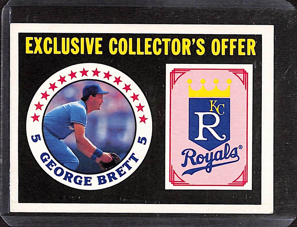 FIINR Baseball Card 1987 Sportflix Exclusive Collectors George Brett Vintage Card #3 - Mint Condition