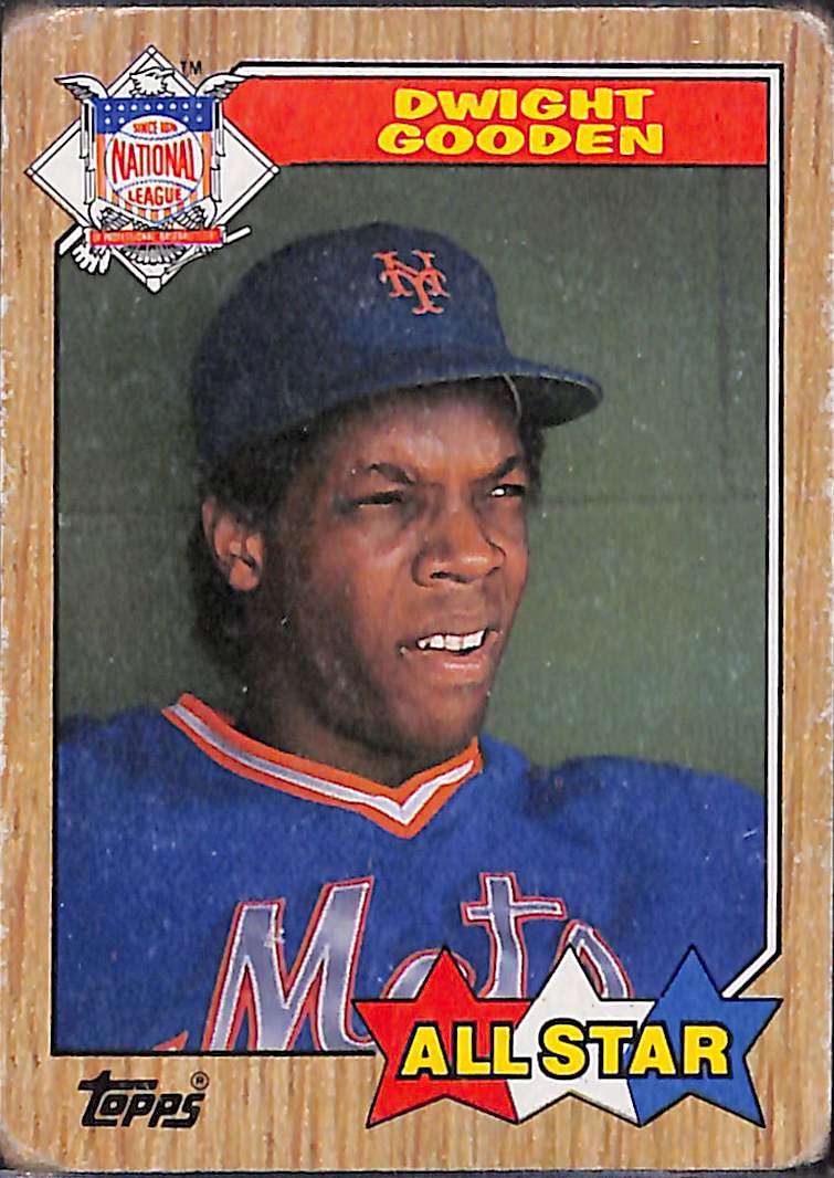 FIINR Baseball Card 1987 Topps All-Star Dwight Gooden MLB Vintage Baseball Card #603 - Ok Condition