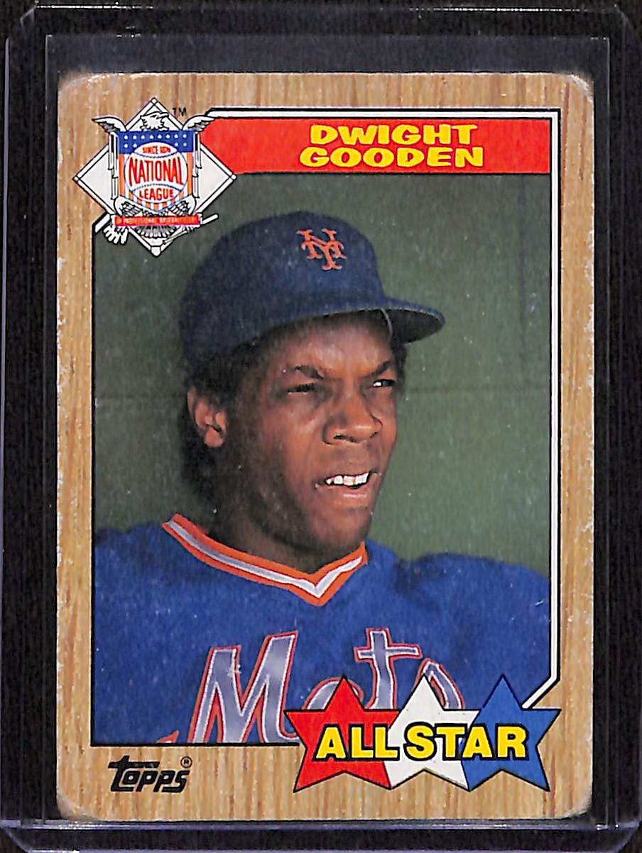 FIINR Baseball Card 1987 Topps All-Star Dwight Gooden MLB Vintage Baseball Card #603 - Ok Condition