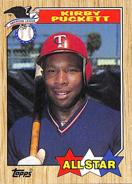 FIINR Baseball Card 1987 Topps All-Star Kirby Puckett MLB Vintage Baseball Card #611 - Mint Condition