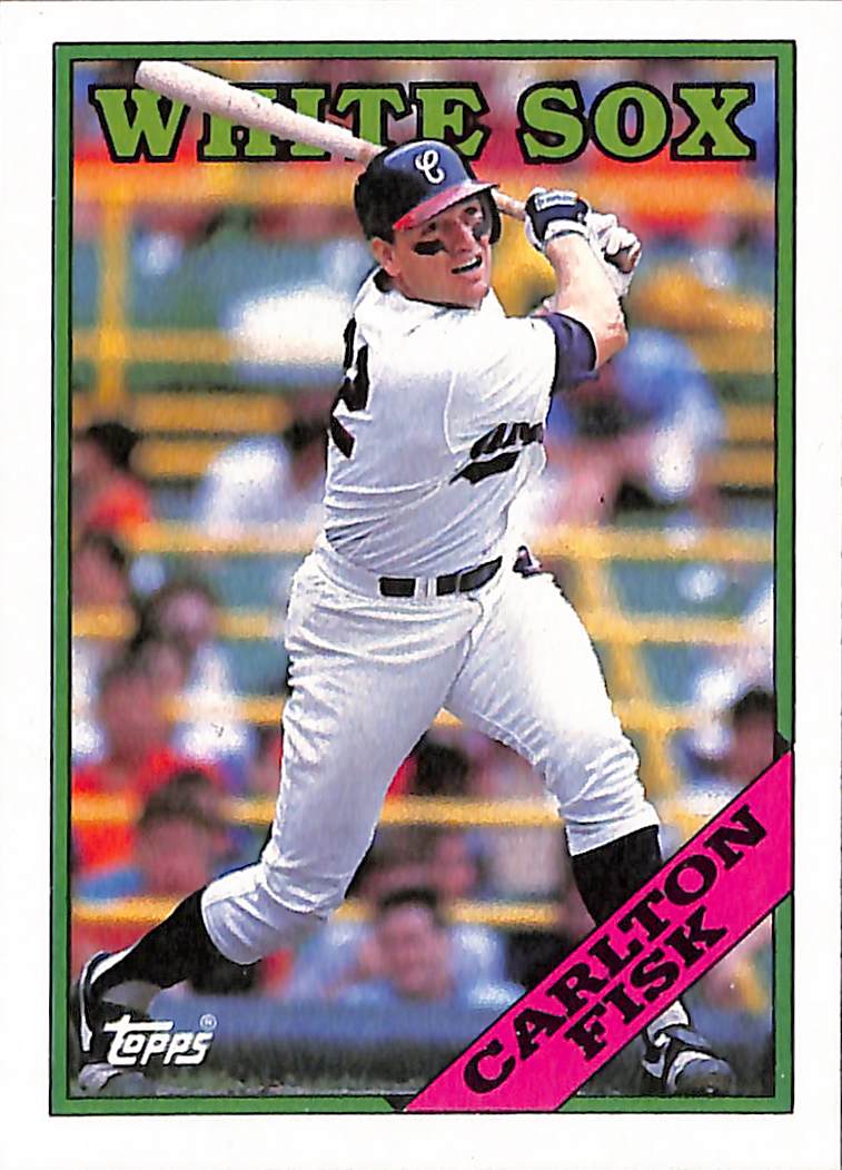 FIINR Baseball Card 1987 Topps Carlton Fisk Vintage MLB Baseball Card #385 - Mint Condition