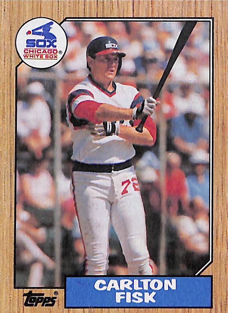 FIINR Baseball Card 1987 Topps Carlton Fisk Vintage MLB Baseball Card #756 - Mint Condition